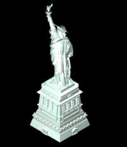 Statue Of Liberty 3D DWG Model for AutoCAD