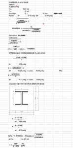 Steel Base Plate XLS Excel Spreadsheet