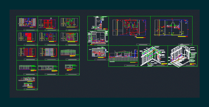 Steel Frame Construccion En Seco DWG Block for AutoCAD