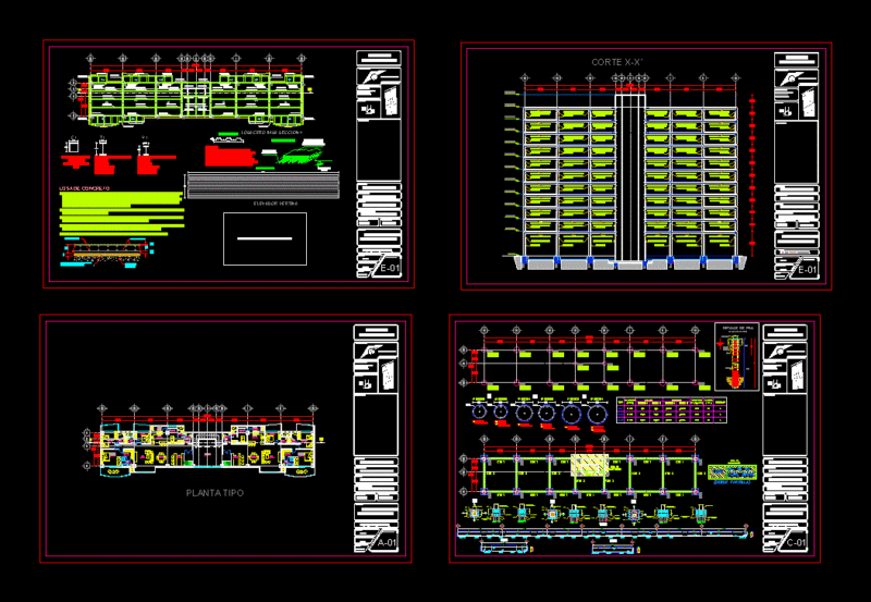 Steel Frame DWG Detail for AutoCAD