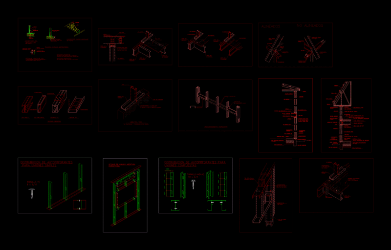 Steel House Construction Details DWG Section for AutoCAD