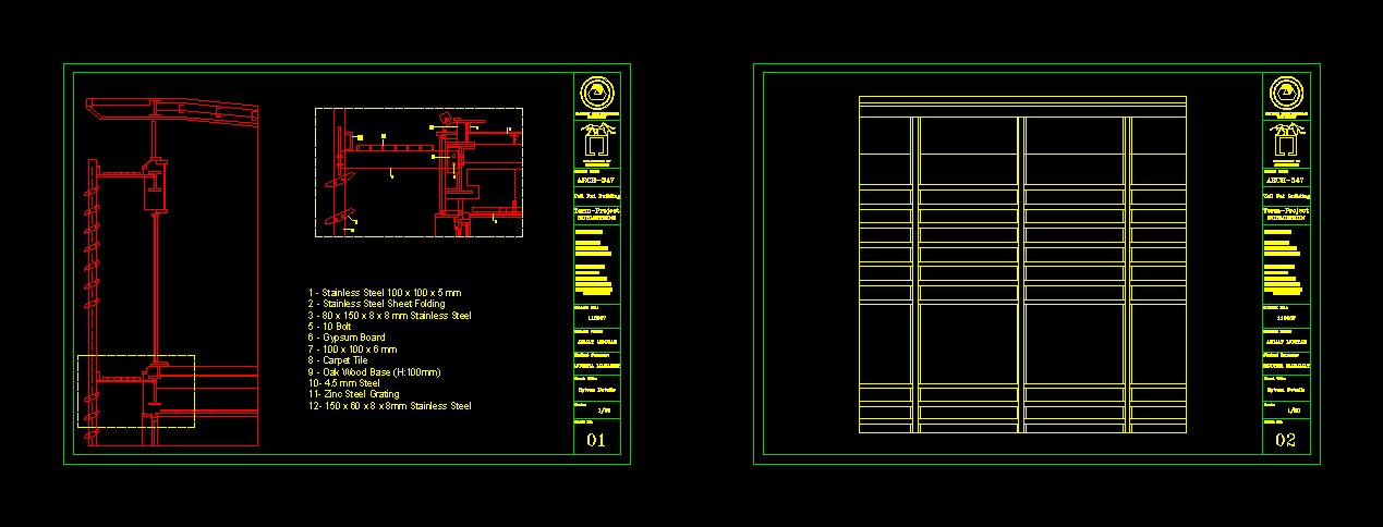 Steel System Details DWG Detail for AutoCAD • Designs CAD