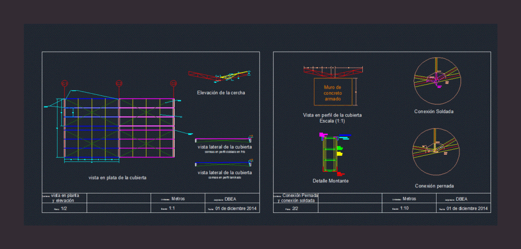Steel Truss Deck Parking DWG Plan for AutoCAD