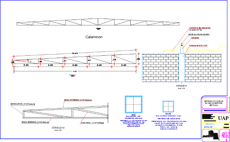 Steel Truss Details Dwg