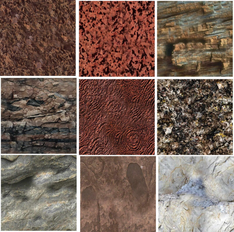 Stone And Rock Textures 2D BMP Graphics Graphics
