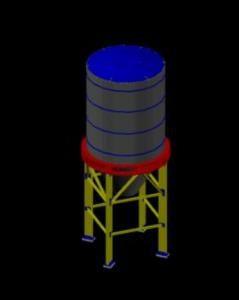 Storage Silo DWG Block for AutoCAD
