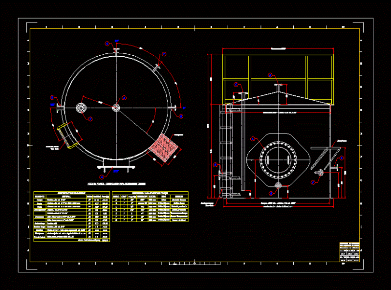 Storage Tank DWG Block for AutoCAD