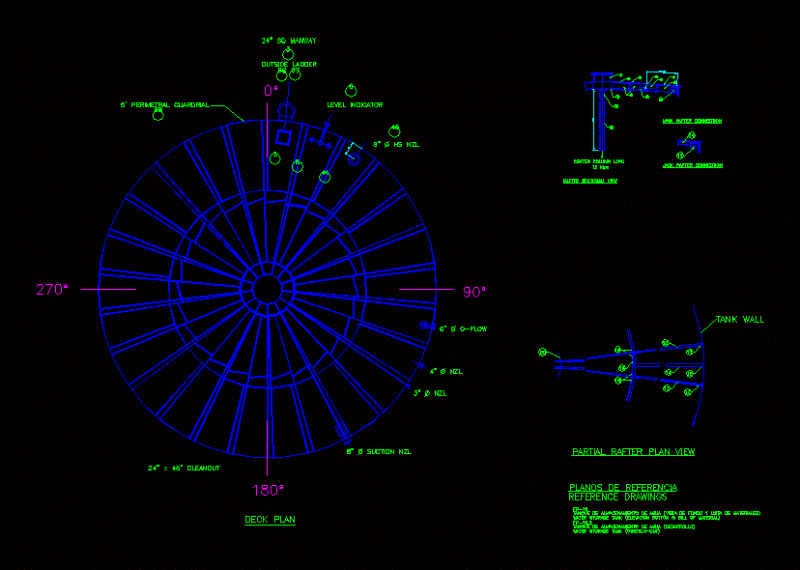 Storage Tank DWG Block for AutoCAD