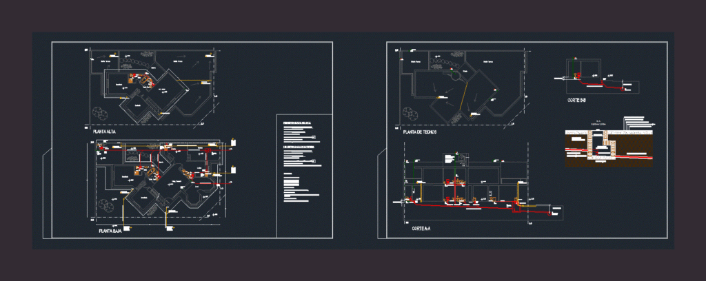 Storm Sewer Installation And Housing DWG Block for AutoCAD