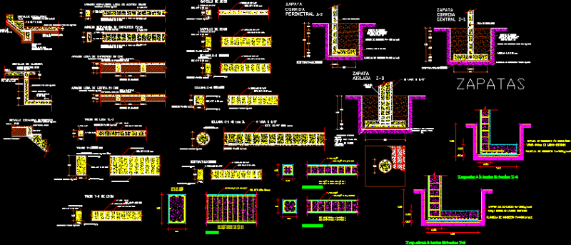 Structural Blocks DWG Block for AutoCAD