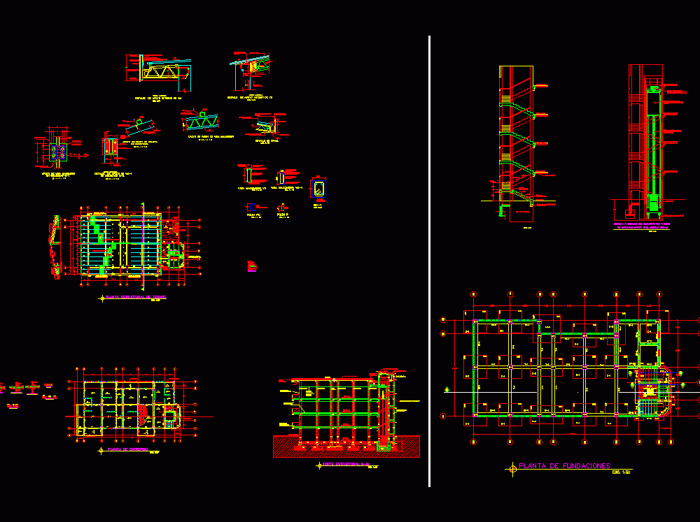 Structural Building Plans DWG Plan for AutoCAD • Designs CAD