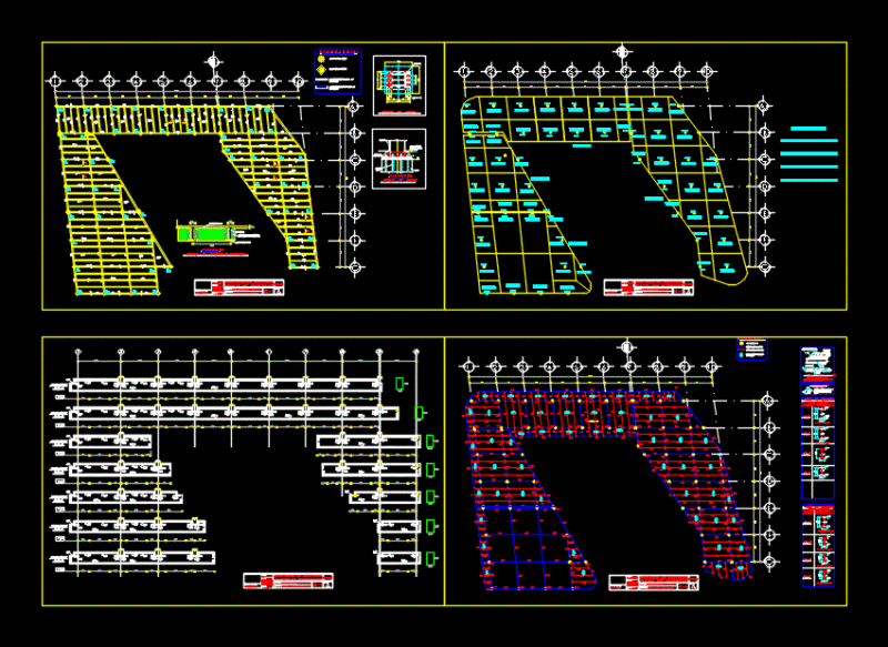Structural Steel Framing and Foundation DWG for a Senior Center