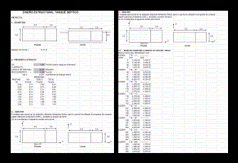 Structural Design Of Septic Tank XLS Excel Spreadsheet