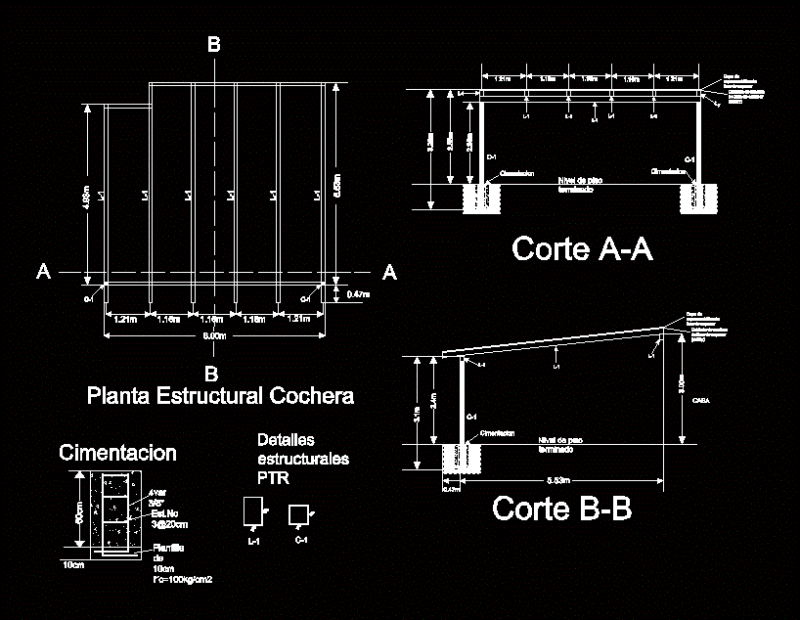 Structural Details In Roofing DWG Detail for AutoCAD