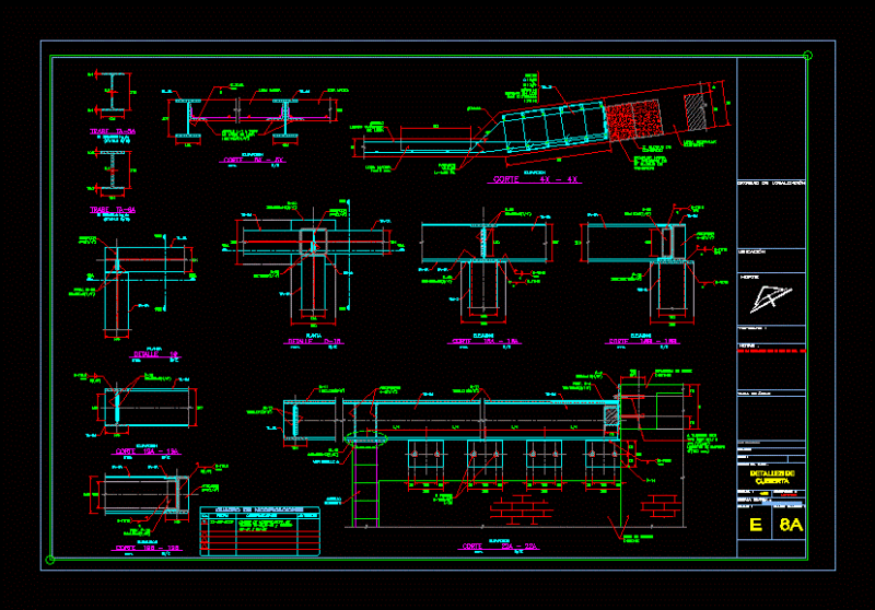 Structural Details Roofing DWG Detail for AutoCAD