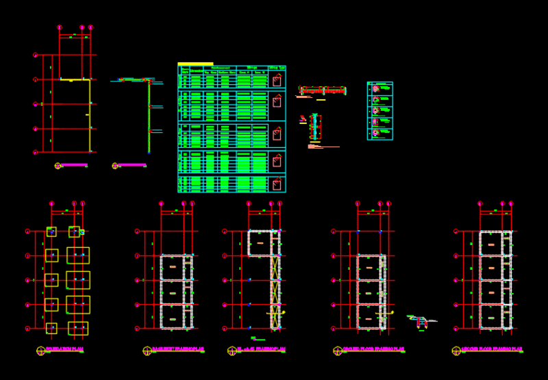 Structural Drawings DWG Plan for AutoCAD