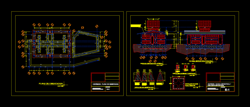 Structural Drawings DWG Plan for AutoCAD