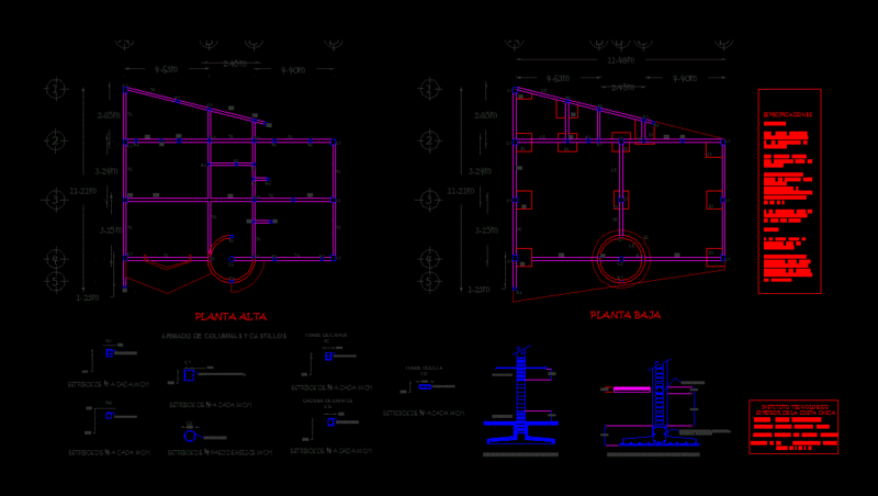 Structural Floor Apartments DWG Section for AutoCAD