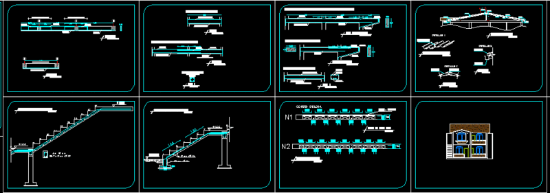 Structural Level House DWG Detail for AutoCAD
