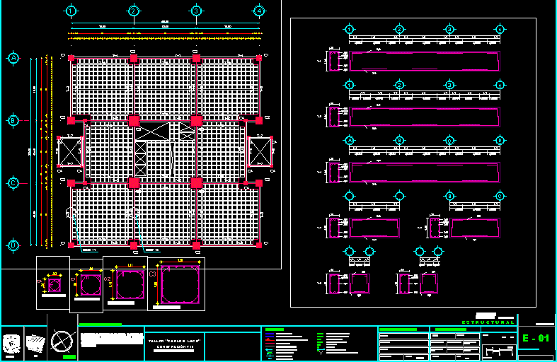 Structural Level Office Tower DWG Plan for AutoCAD 