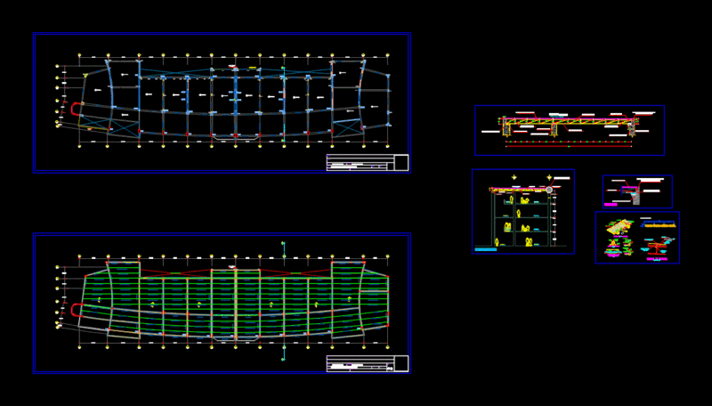 University Pavilion Structural Roof and Truss Details DWG