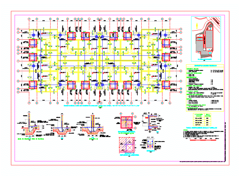 Structural Plan DWG Full Project for AutoCAD