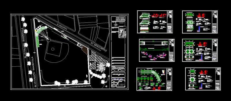 Structural Recreation Center DWG Full Project for AutoCAD
