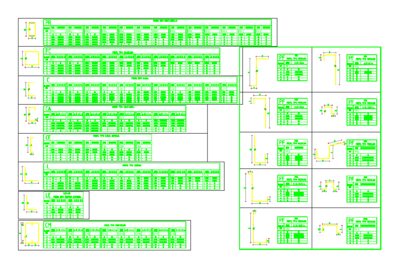 Structural Steel Single DWG Section for AutoCAD