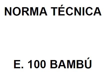 Structural Technical Standard Bamboo Peru PDF Detail (Document)