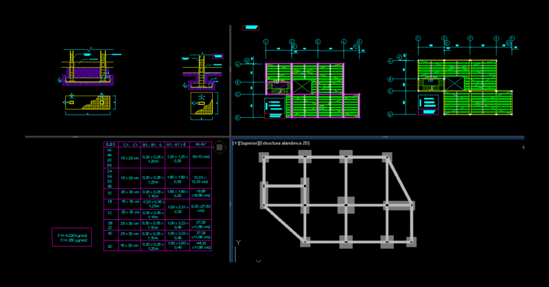 Structure Detached House DWG Detail for AutoCAD