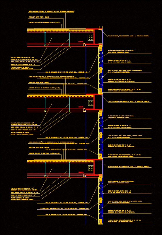 Structure Losacero DWG Block for AutoCAD