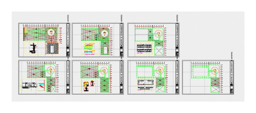 Structure Of A Vertical Gym DWG Detail for AutoCAD