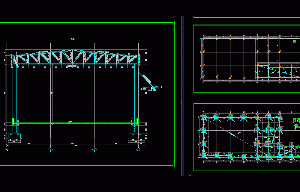 Structure Of A Warehouse DWG Detail for AutoCAD • Designs CAD