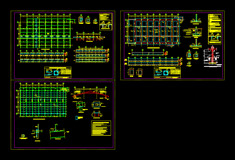Structure Of Temple DWG Block for AutoCAD