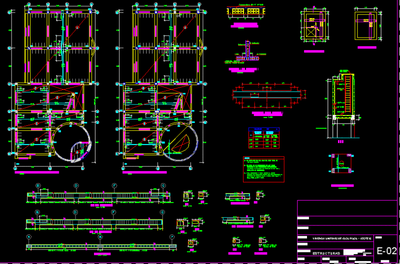 Structure Plan DWG Plan for AutoCAD