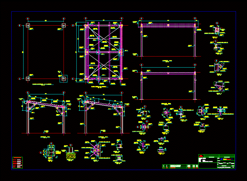 Structure Profiles Standard DWG Detail for AutoCAD