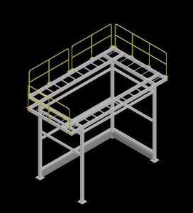 Structure Water Cooler Chiller 3D DWG Model for AutoCAD