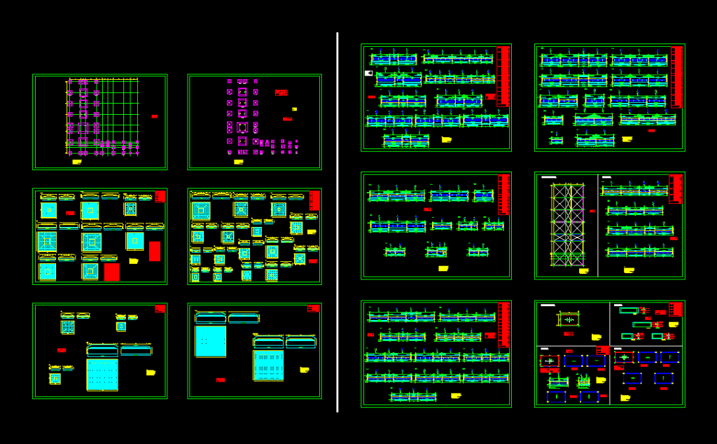 Structures – Educational Infrastructure DWG Block for AutoCAD
