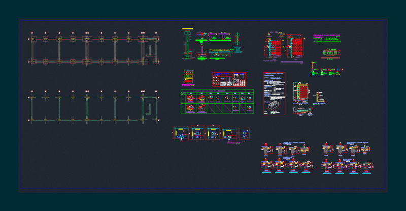 Structures – Taraco DWG Section for AutoCAD