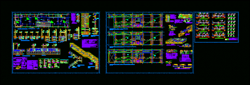 Structures – The Sales Offices DWG Plan for AutoCAD