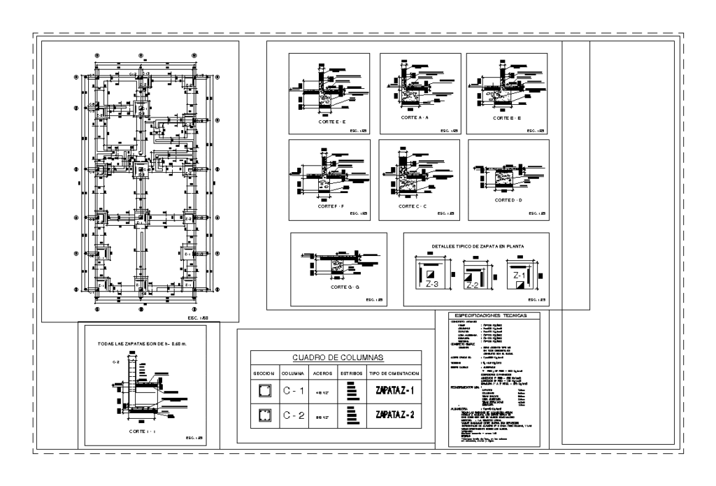 Structures Housing Two Levels DWG Detail for AutoCAD
