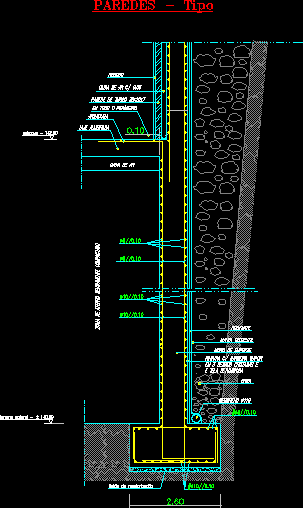 Sub Walls DWG Section for AutoCAD • Designs CAD