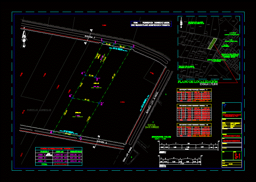 plano de subdivisión