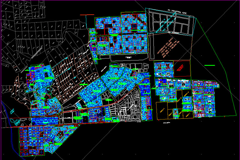 Subdivision Nuevo Chimbote, Peru DWG Block for AutoCAD