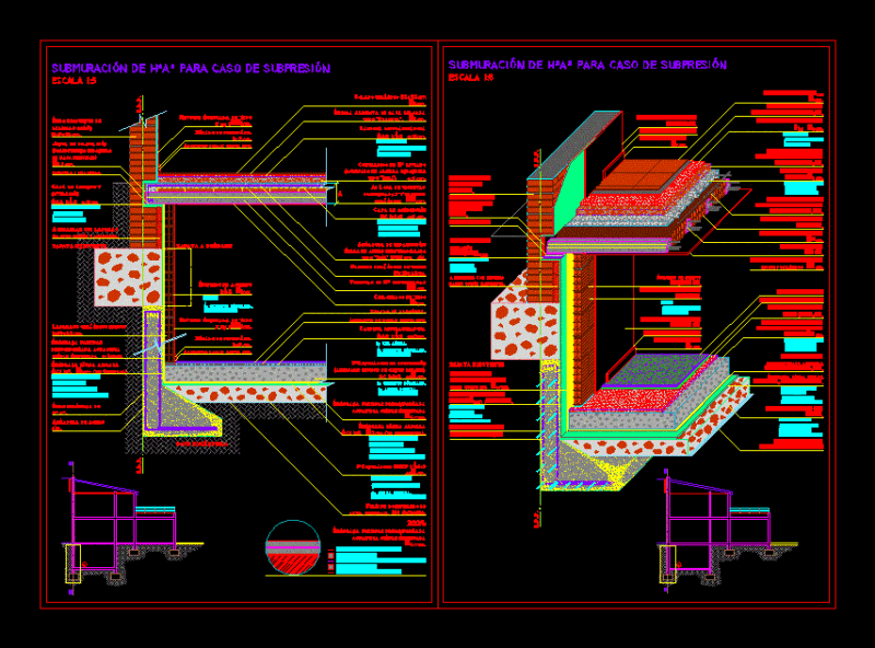 Submuracion Of Masonry DWG Detail for AutoCAD