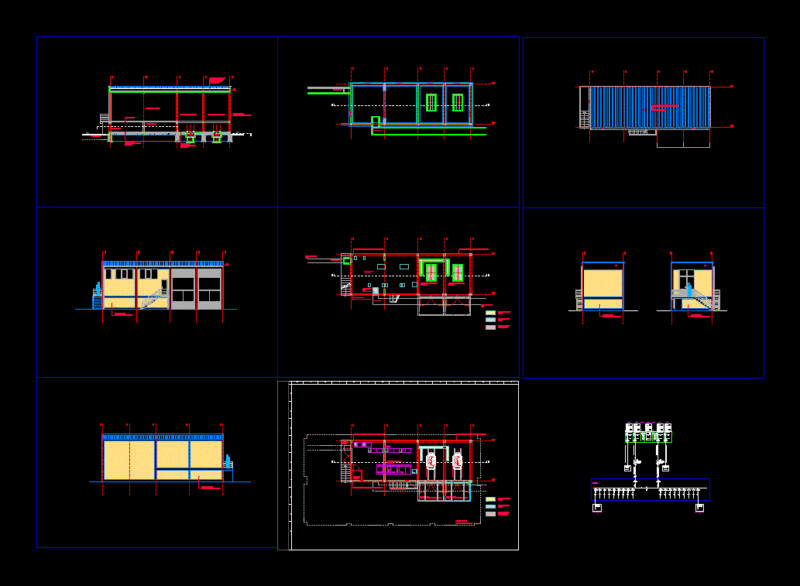 Substation 60; 4kv; 2x1600kva DWG Block for AutoCAD