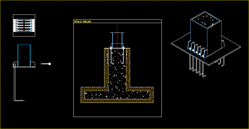 Supporting Details DWG Detail for AutoCAD
