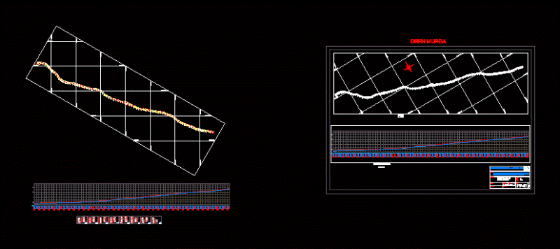 Surface Drainage – Topography DWG Block for AutoCAD