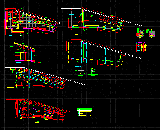 Swimming Pool Dressing Room With Showers DWG Block for AutoCAD