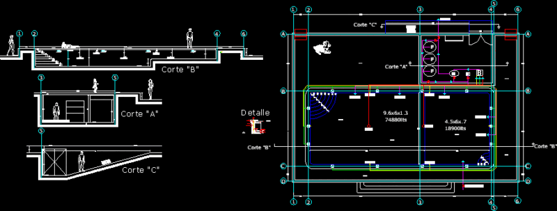 Swimming Pool DWG Block for AutoCAD